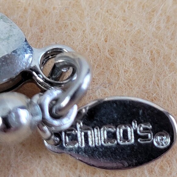 Necklace CHICO'S Multi-Strands Multi-Colors Beads Signed 17" BoHo Elegance - Picture 5 of 13